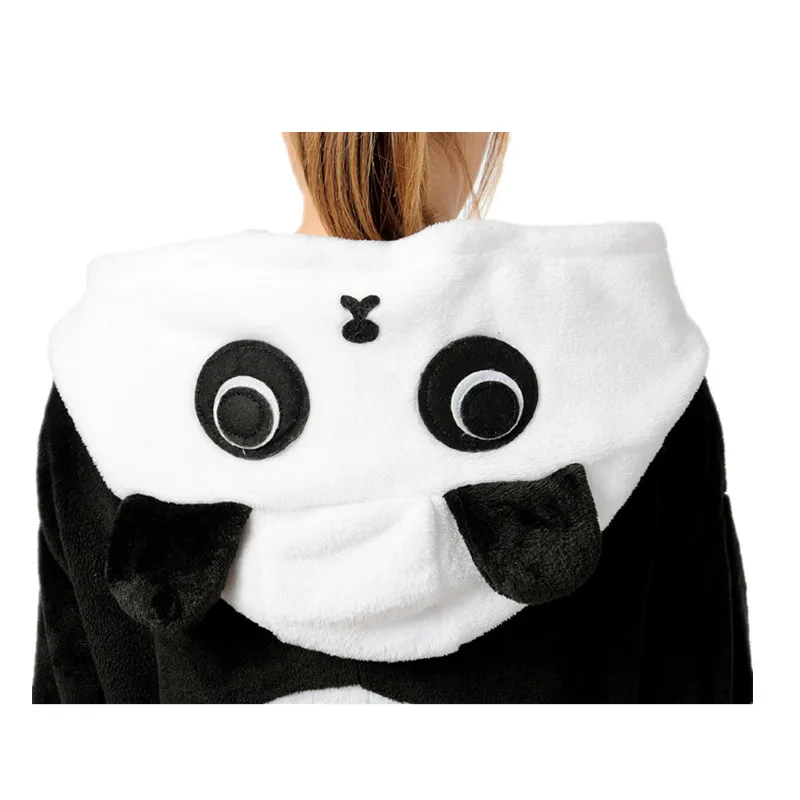 

Animal Flannel Costume Kungfu Panda Onesies (not include slipper) Adult Pajama Clothes For Halloween Carnival Masquerade Party