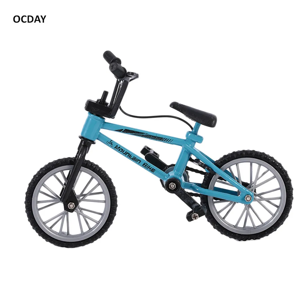 Горячее предложение! Распродажа! OCDAY Finger board игрушечные велосипеды с тормозным канатом синий моделирование сплав палец bmx велосипед детский подарок мини размер