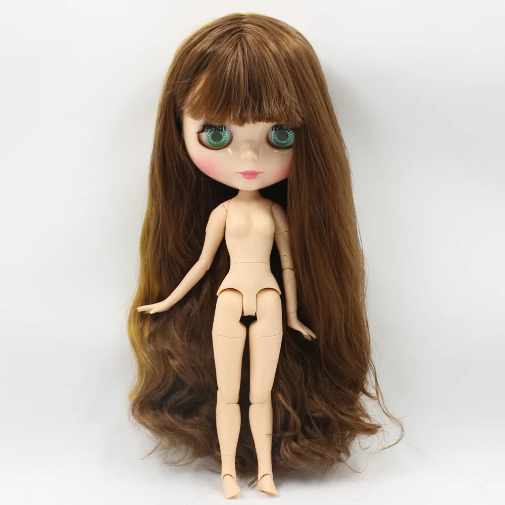 Ледяная кукла DBS Blyth licca body BL9158/0635 коричневый микс золотые волосы натуральный