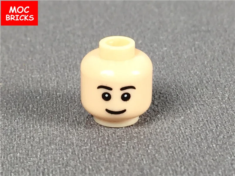 10 шт./лот кубики Moc Мужская и женская фигура голова лицо выражение DIY мини куклы строительные блоки кирпичи игрушки для детей Подарки - Цвет: 8044