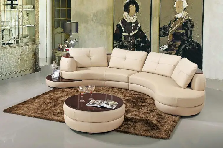 Современный кожаный диван с l-образной угловой для гостиной диваны | Мебель