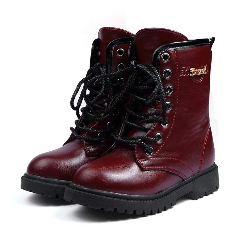 2019 Новая Осенняя детская обувь для мальчиков и девочек кожаная нескользящая