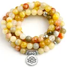 Женский браслет с бусинами и топазом, из натурального камня 8 мм