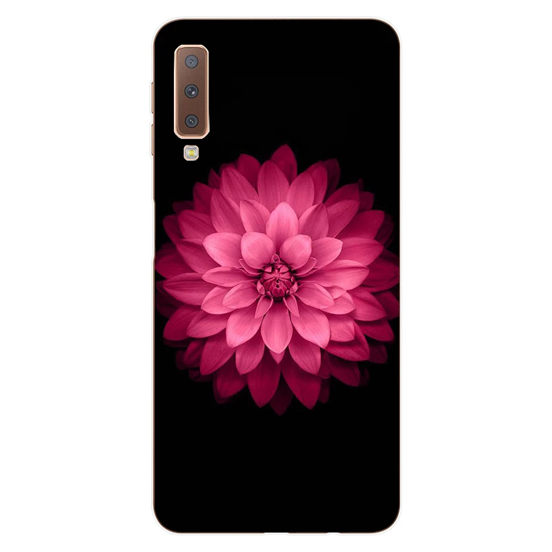 Чехол для Samsung Galaxy A7 A6 Plus 2018 мягкий силиконовый милый чехол задней панели телефона