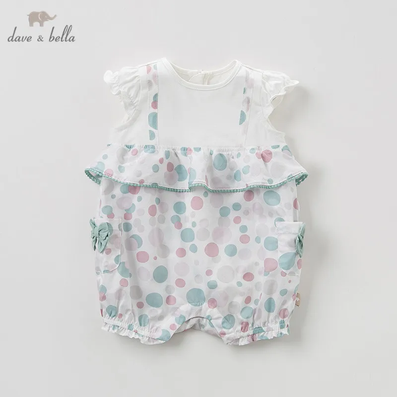 DBM10573 Dave bella/модные комбинезоны для новорожденных девочек милый детский