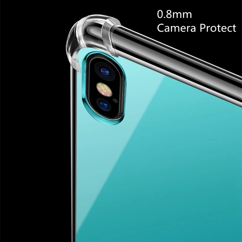 Подушка безопасности мягкий зеркальный из ТПУ назад чехол для iPhone XS MAX XR X 6 6S 7 8