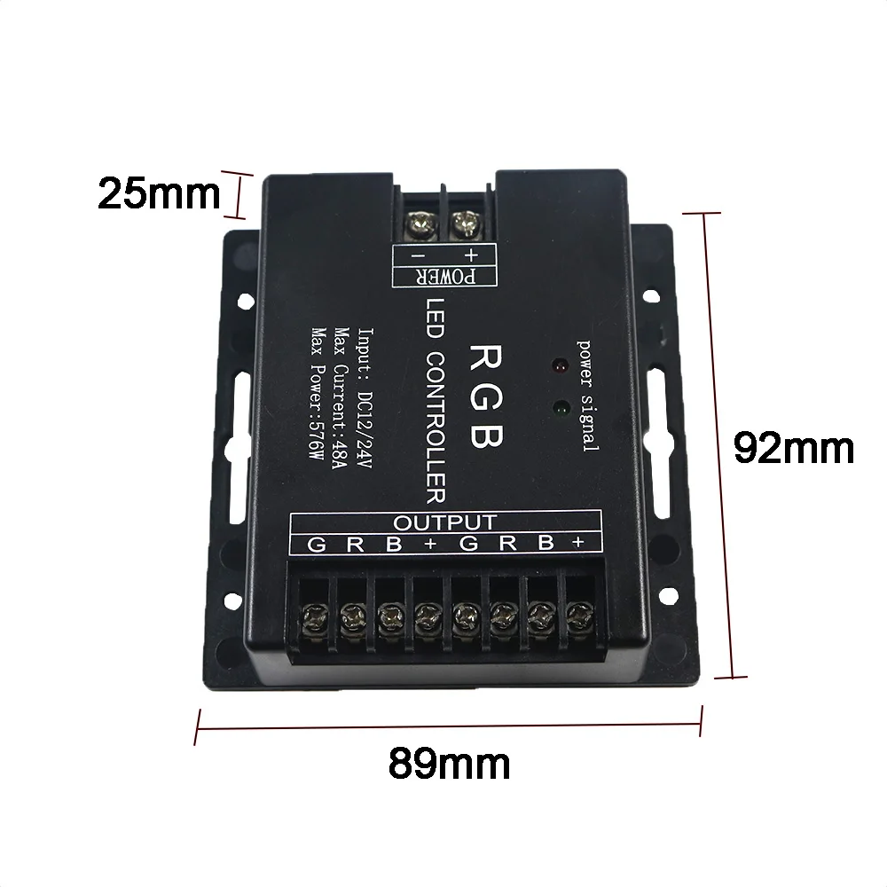 Беспроводной ИК-контроллер для светодиодных лент DC12-24V 48 а 576 Вт 3528 5050 5730 | Лампы и