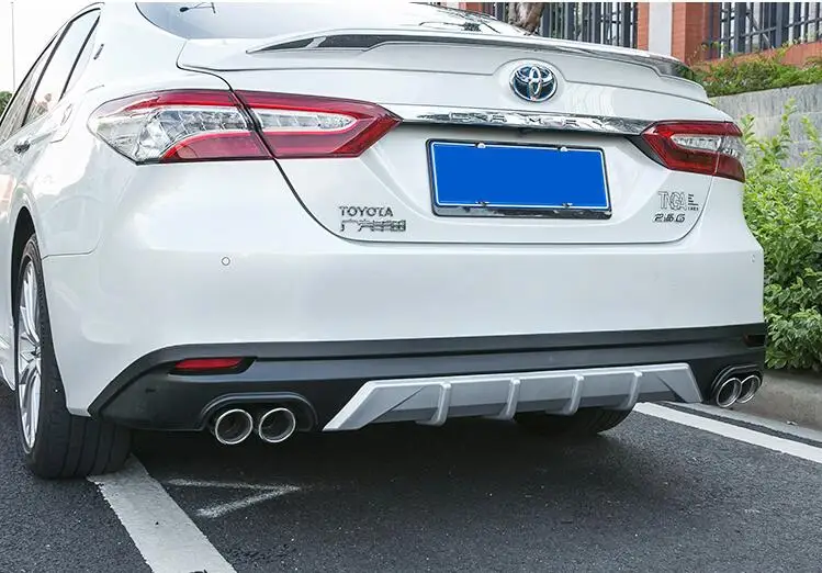Для 18 Camry ABS защита выхлопного отверстия заднего бампера для- Toyota Camry набор бампер задняя Передняя Лопата задний спойлер