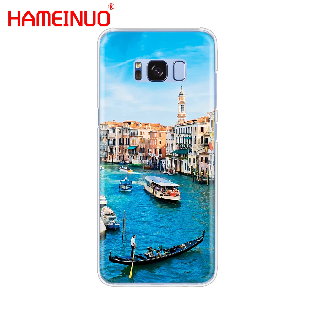 HAMEINUO итальянский чехол для сотового телефона ночь в Венеции Samsung Galaxy S9 S7 edge PLUS S8 S6