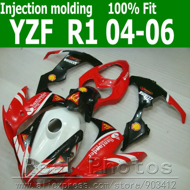 Литье под давлением для комплекта обтекателей YAMAHA R1 2004 2005 2006 комплект синего и
