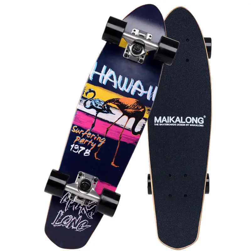 Maple Cruiser Board Профессиональный Скейтборд 26x" Лонгборд скейтборд полный для девочек мальчиков - Цвет: X27