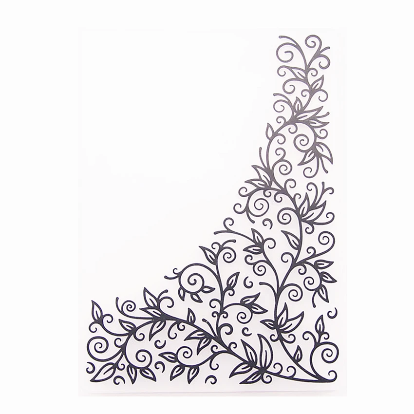 Популярный пластиковый шаблон кружевная трава создание открыток свадебное