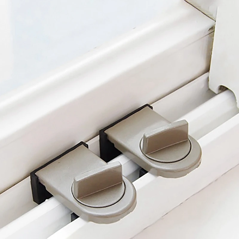 Sliding Door Anti-Theft Switch Lock Window Blocker Iron Child Doors | Обустройство дома