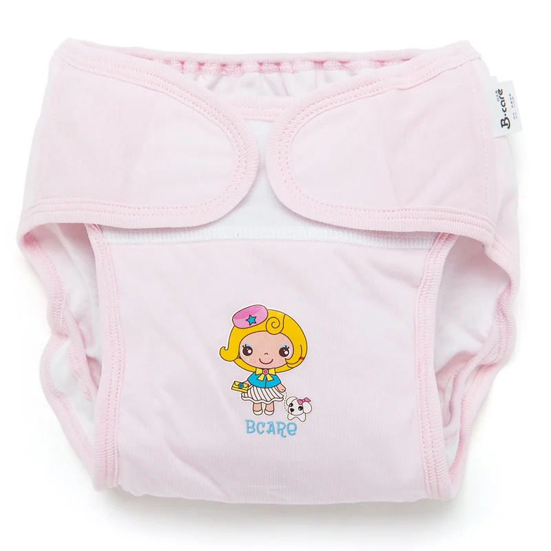 Girl 1 pc Детские многоразовые подгузники, хлопковые тканевые подгузники, детские подгузники, штаны для тренировок, регулируемый размер, водонепроницаемые и дышащие, 0-18 месяцев - Цвет: Girl 1 pc