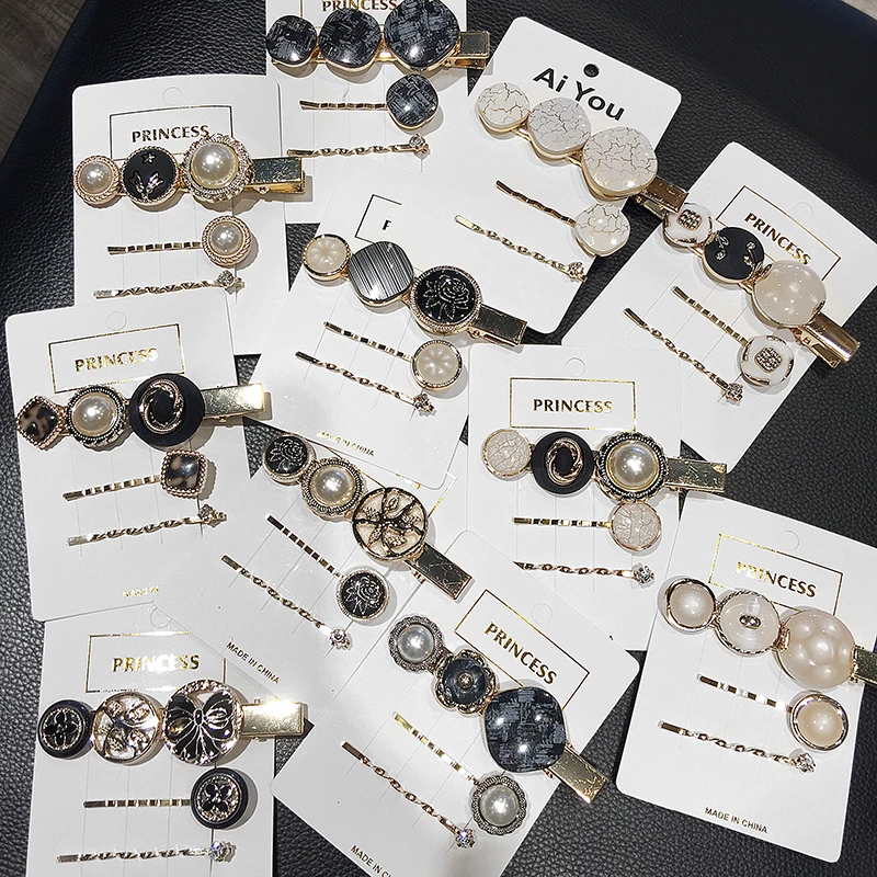 3 шт. зажим для волос девочек модная металлическая заколка заколки женщин |