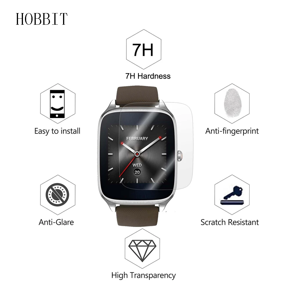 3 упаковки для ASUS ZenWatch 2 W1501Q 1,63 дюймов Анти-шок 7H Нано покрытие пленка взрывозащищенные Смарт-часы, пленка защитная пленка для экрана