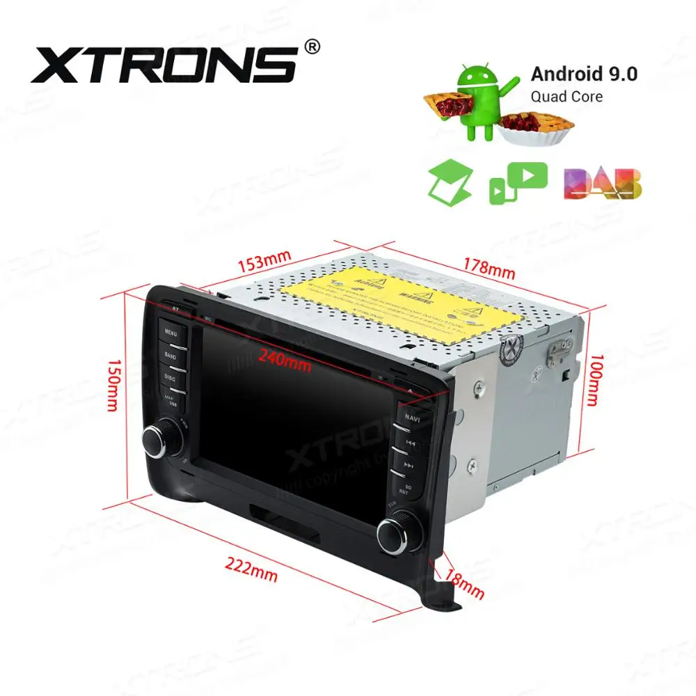 XTRONS Android 9 0 Автомобильный DVD стерео плеер для Audi TT MK2 8J 2006 2007 2008 2009 2010 2011 2012 радио gps с