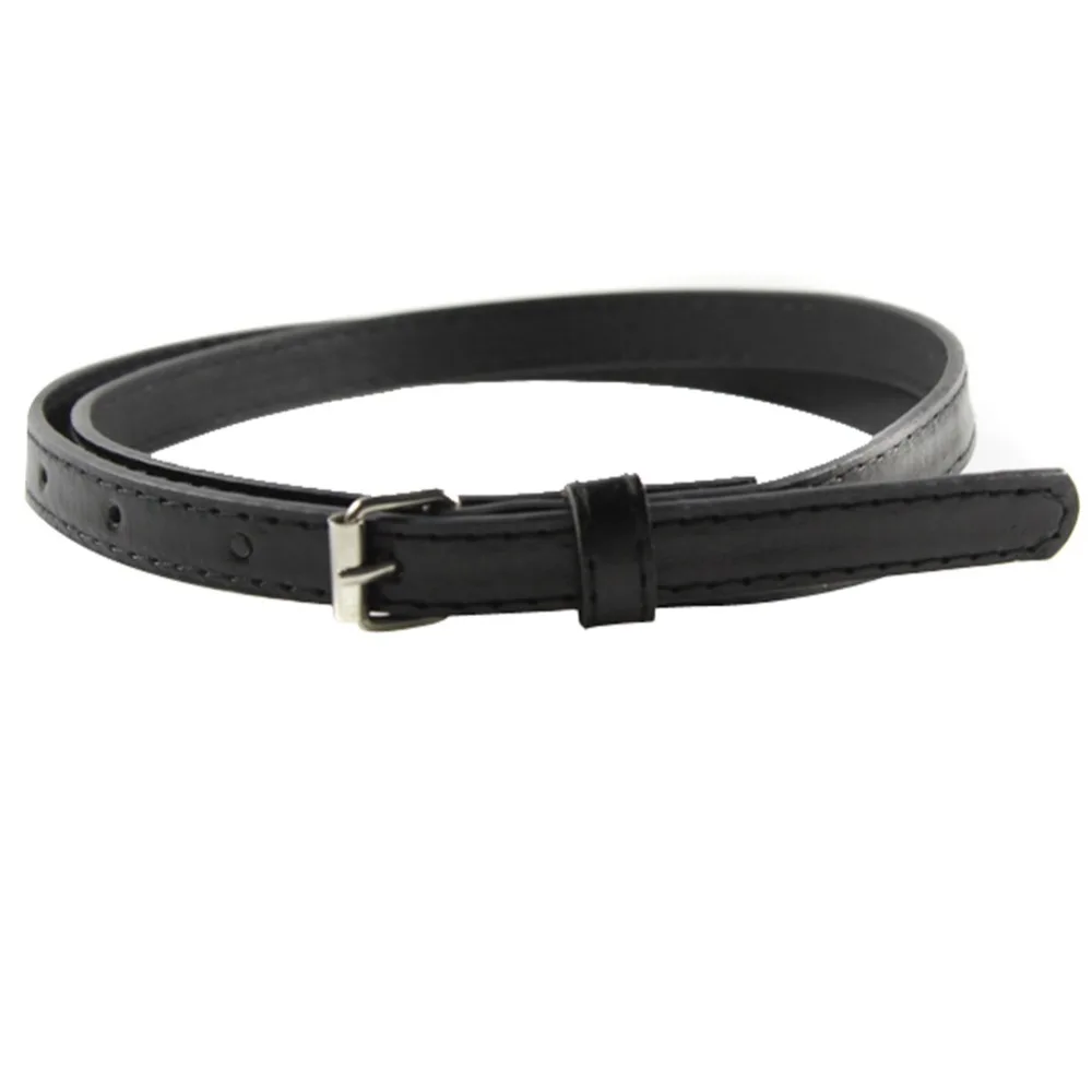 Модный тонкий женский ремень из искусственной кожи яркого цвета кожи|faux leather