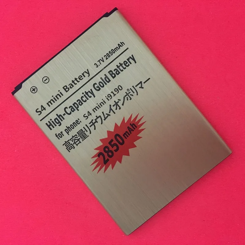 High capacity Gold 2850mAh B500BE B500AE Battery for Samsung Galaxy S4 Mini i9190 i9192 i9195 i9198 Mobile Phone | Мобильные