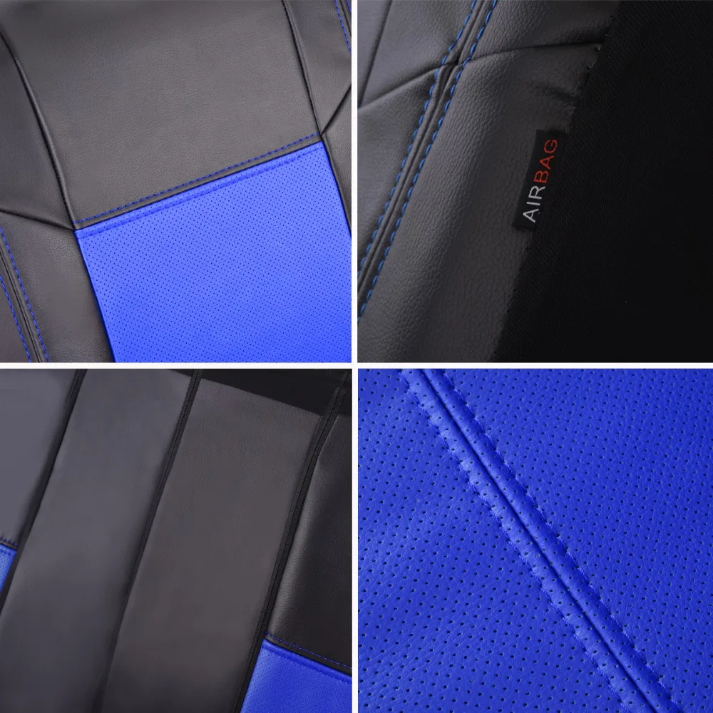 Автомобиль Новый штамповки полная кожа 2 переднего сиденья красные синие Бежевый