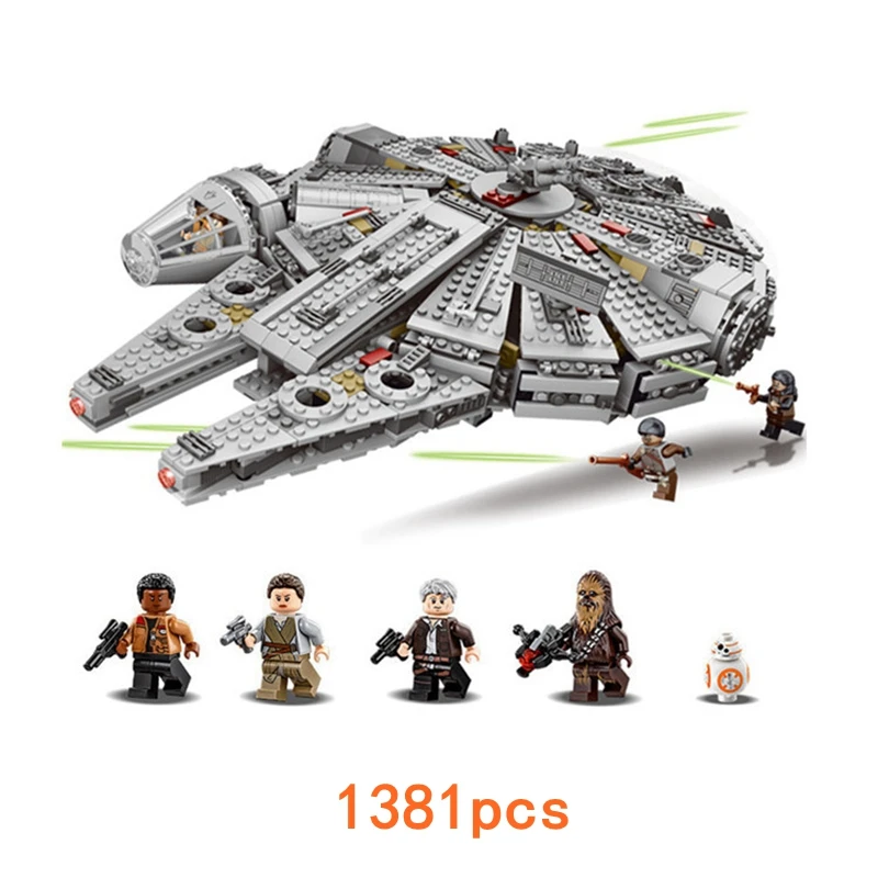 Строительные блоки Millennium игрушки Falcon совместимые legoed Звездные войны космический