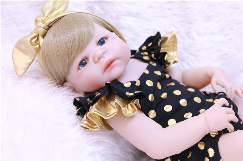 NPKCOLLECTION полностью силиконовая кукла новорожденная девочка детская игрушки