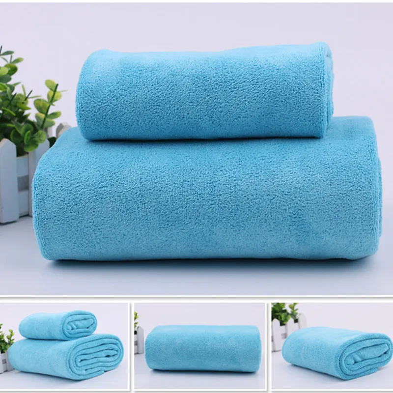 1 Компл. Роскошные полотенце из микрофибры Высокого Абсорбент Ткань + Полотенце