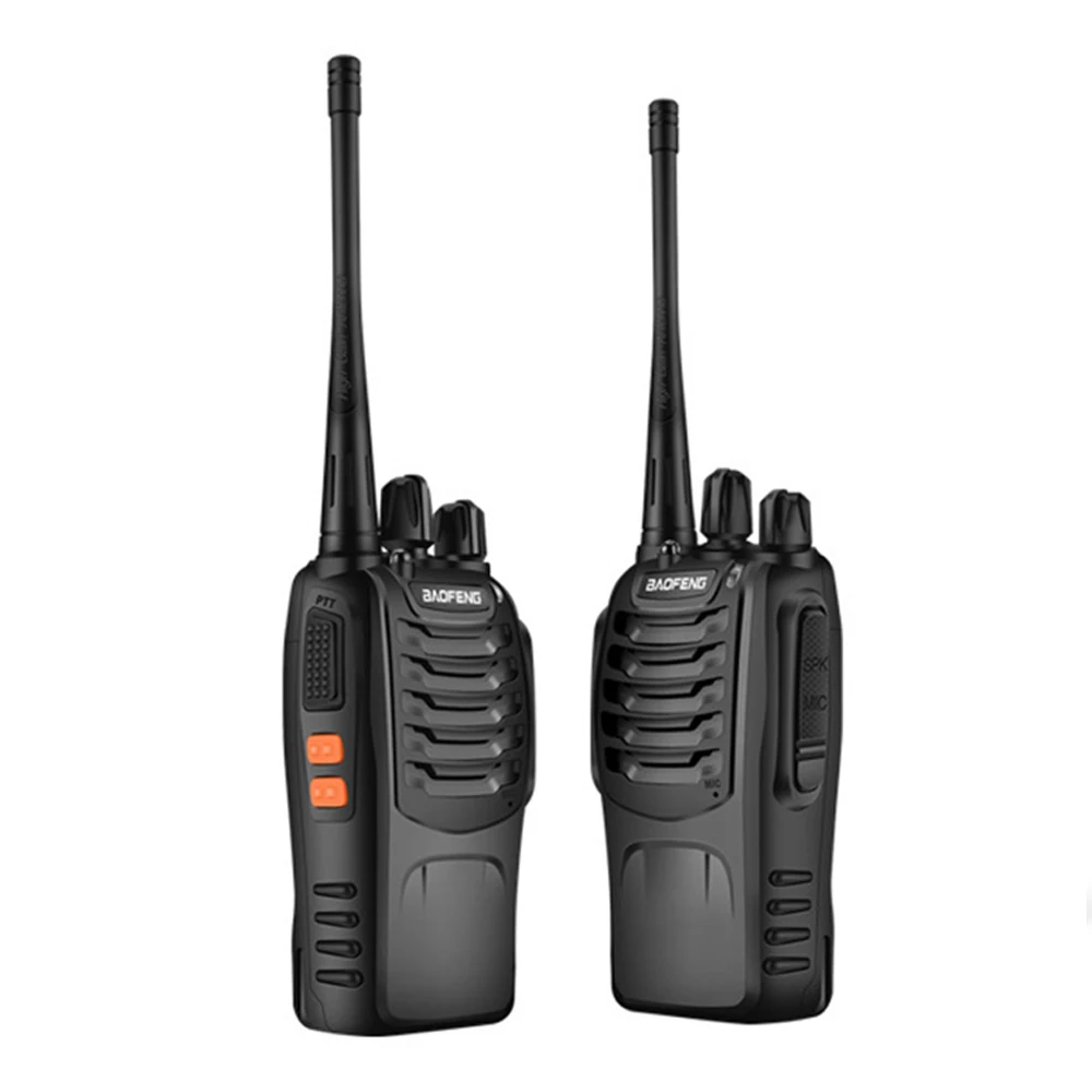 2PCS/lots Walkie-talkie bf-888s set pair intercom civil outdoor BF Handheld 400~470mhz Radio RF Transceiver