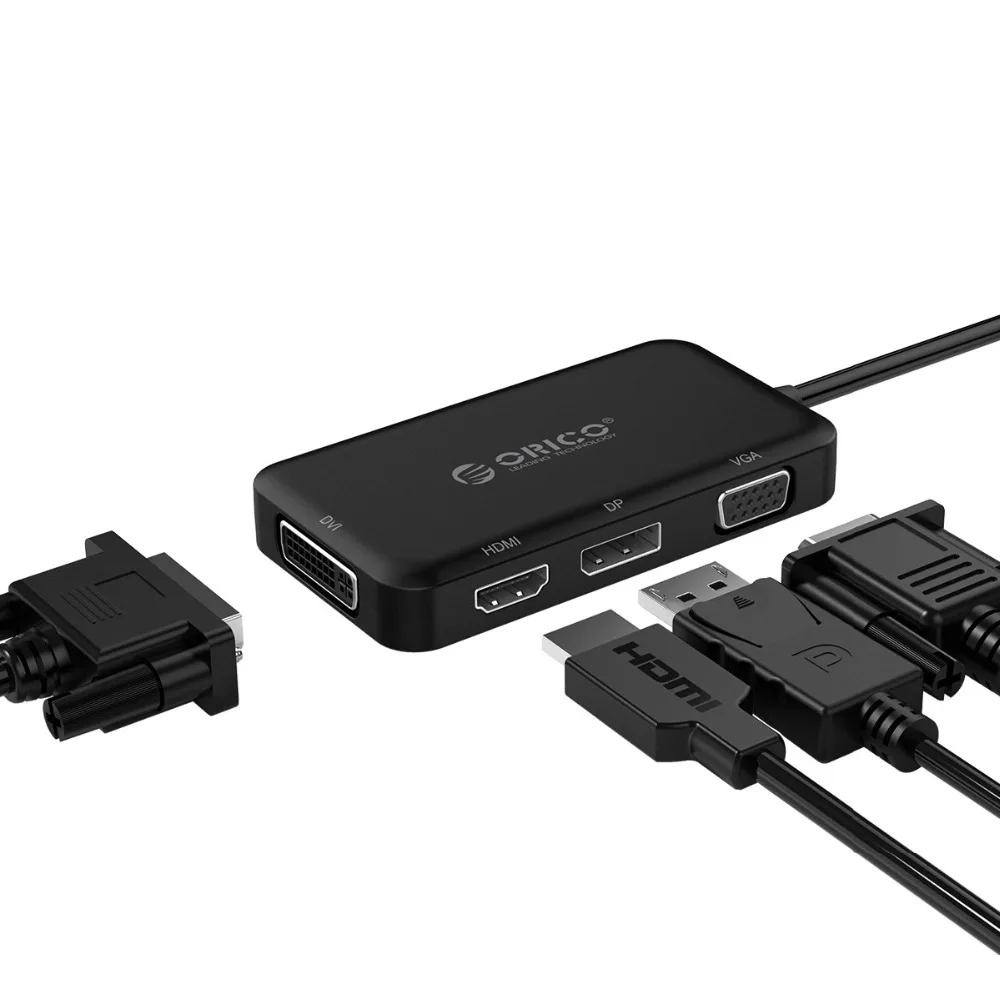 Usb концентратор ORICO Type C для HDMI/VGA/DP/DVI адаптер usb Mac/Windows/Samsung/HUAWEI Mate10 Pro P20 Pro|USB-хабы| |