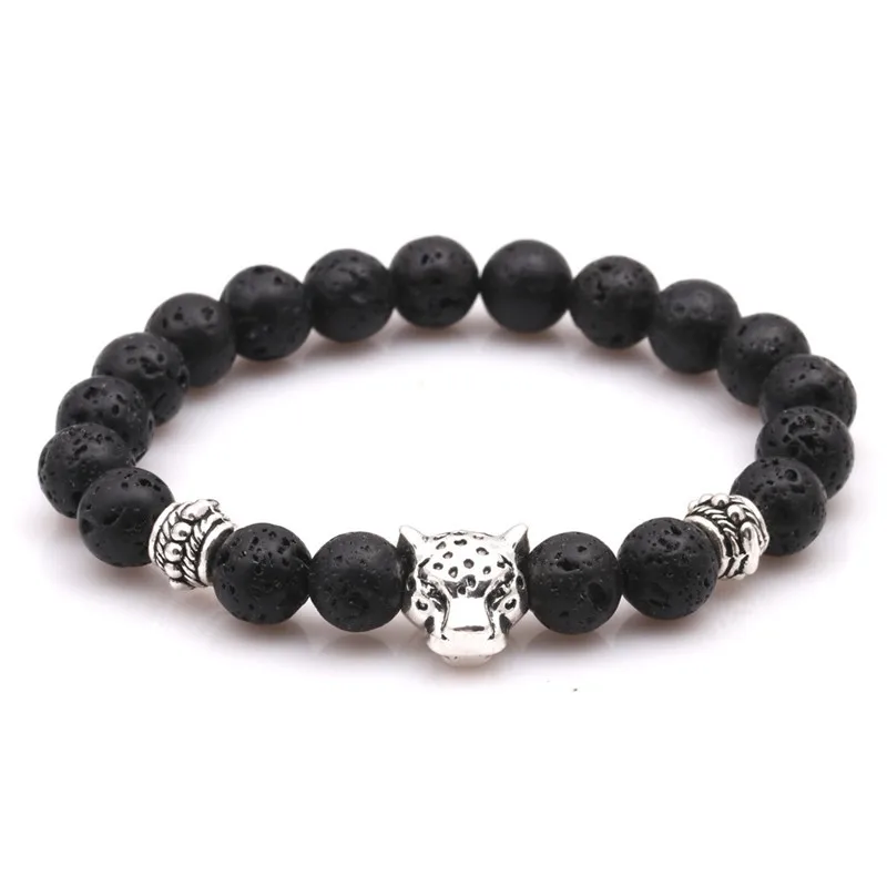 Женские и мужские браслеты ERLUE браслет из натуральной лавы бусин ручной работы