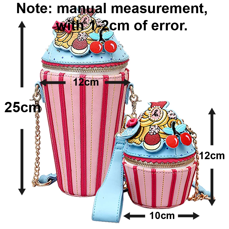 2021 Симпатичные Мультяшные женские Мини Сумки из искусственной кожи с мороженым