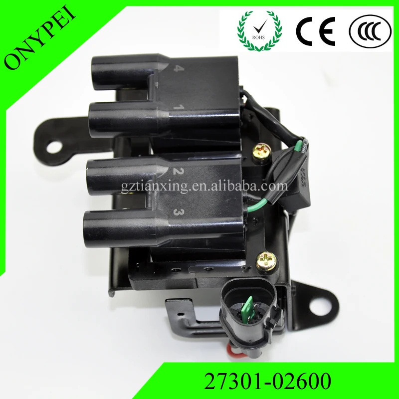 27301-02600 Катушка зажигания для HYUNDAI Atos Prime TOYOTA COROLLA 1.0i 1 6 27301-02630 27301-02800 27310-02620 27301 02600 |