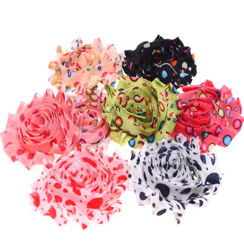 9 шт. в горошек потертые цветы конфетных цветов аксессуары для волос повязок на