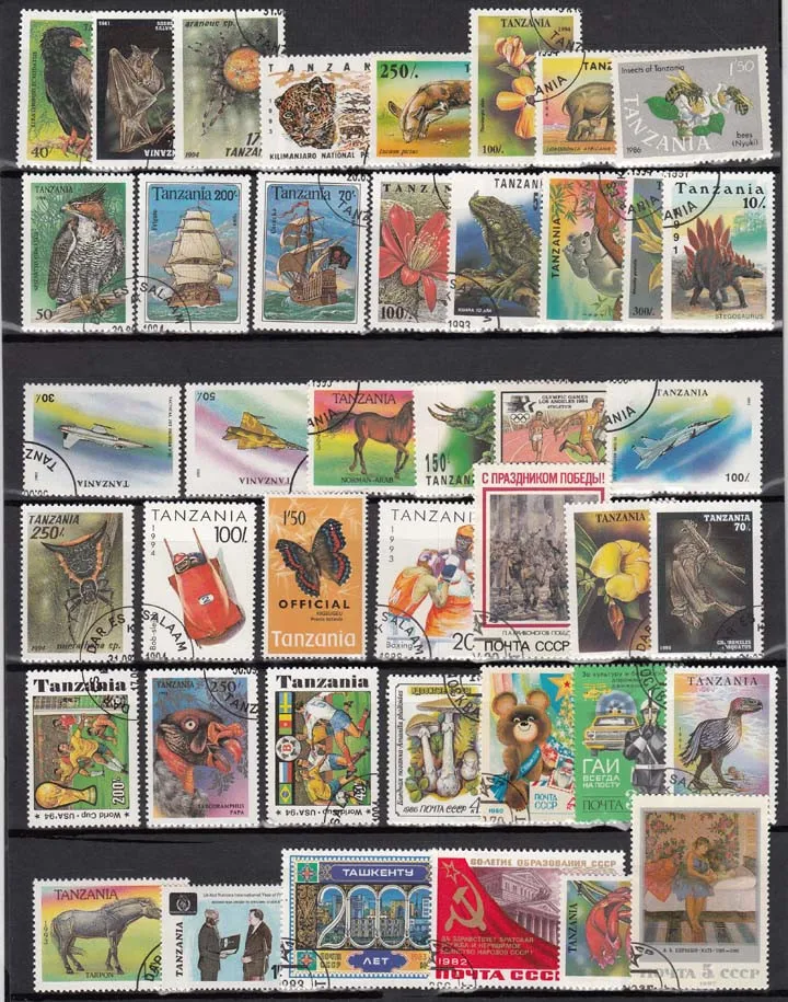 Lote de 1000 unids/lote de sellos postales diferentes con marca postal en buenas condiciones para colecci&oacute;n, timbri stempel-1