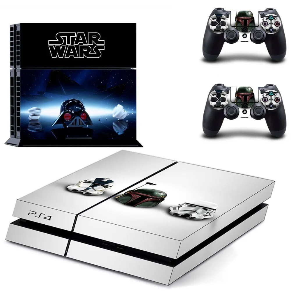 Звездные войны PS4 кожи Наклейка для Playstation 4 консоли и 2 контроллера Скины