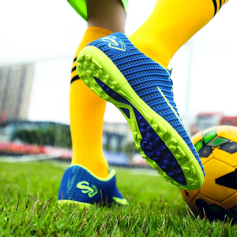 Сетчатые мужские футбольные бутсы для женщин; Chaussures De football Homme; кроссовки для мальчиков; детские футбольные бутсы; футбольная обувь для детей