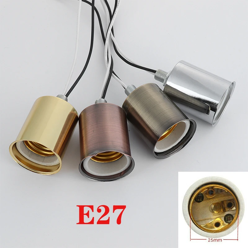E27 керамический винт база держатель подвеска круглой формы адаптер Декор лампа