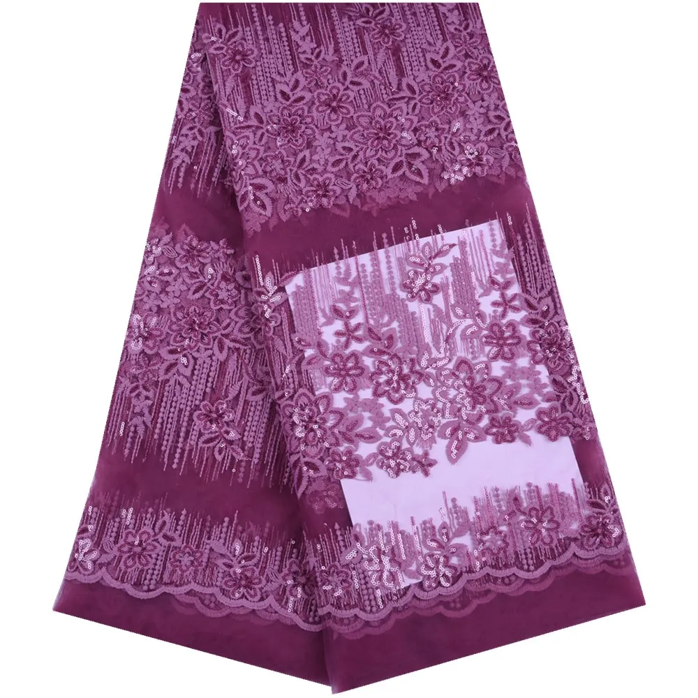 

High Quality African Dry Lace Fabric New Fashion French Milk Silk Lace Fabric With Sequins For Nigerian Wedding Milk Silk A1613