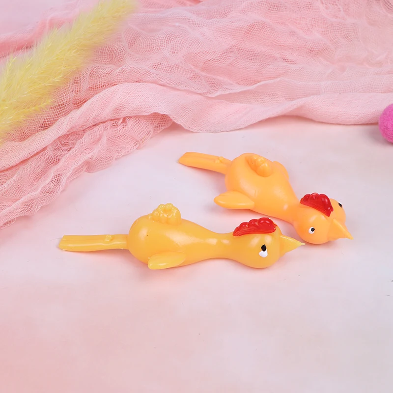 Sticky Flying Rubber Sling Shot Chicken Stretchy Finger Slingshot Toy Kids Favor Novelty Funny Toys | Игрушки и хобби