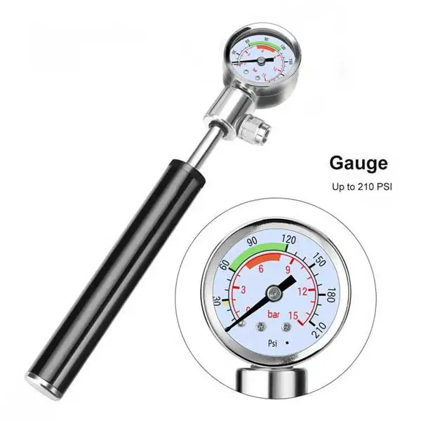 Bicycle Pump Велосипедный насос, инструменты для ремонта велосипеда, переносные комплекты для ремонта велосипедных шин, воздушный амортизатор, манометр насоса MTB, инструмент для ремонта проколов, сумка для хранения - Цвет: Bicycle Pump