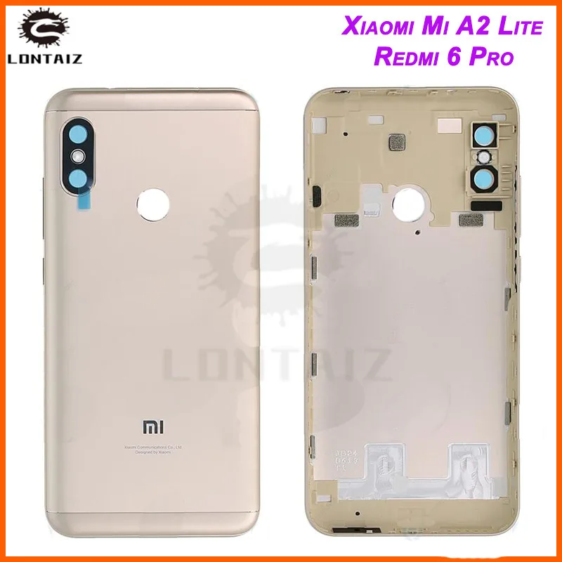 Крышка батарейного отсека для Xiaomi MI A2 Lite корпус + кнопки регулировки громкости