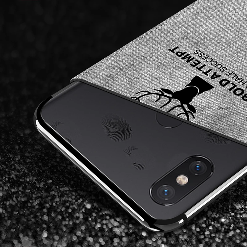 Для Xiaomi Redmi note 6 pro чехол задняя крышка силиконовый край ткань Защитный для Mi A1 8 lite