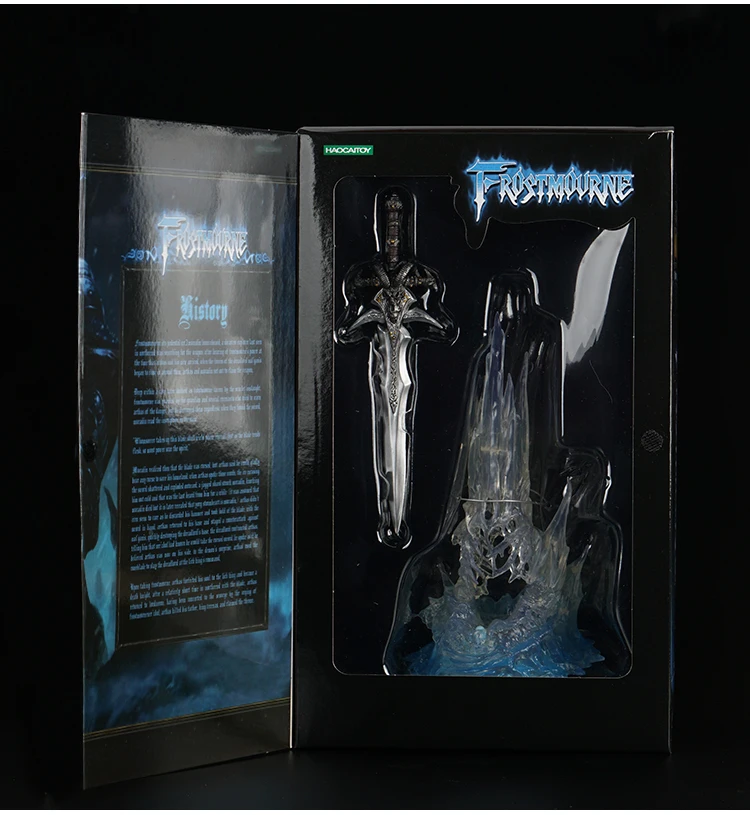 Wow Артас оружие Frostmourne меч с светодиодный освещения Figma Starz ПВХ фигуркы игрушки