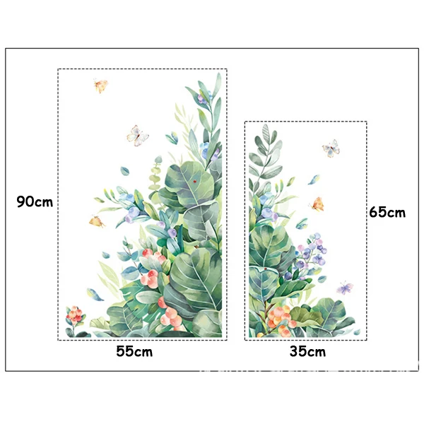 Бабочки лист цветок стикер на стену s домашний Декор Гостиная Современная дверь