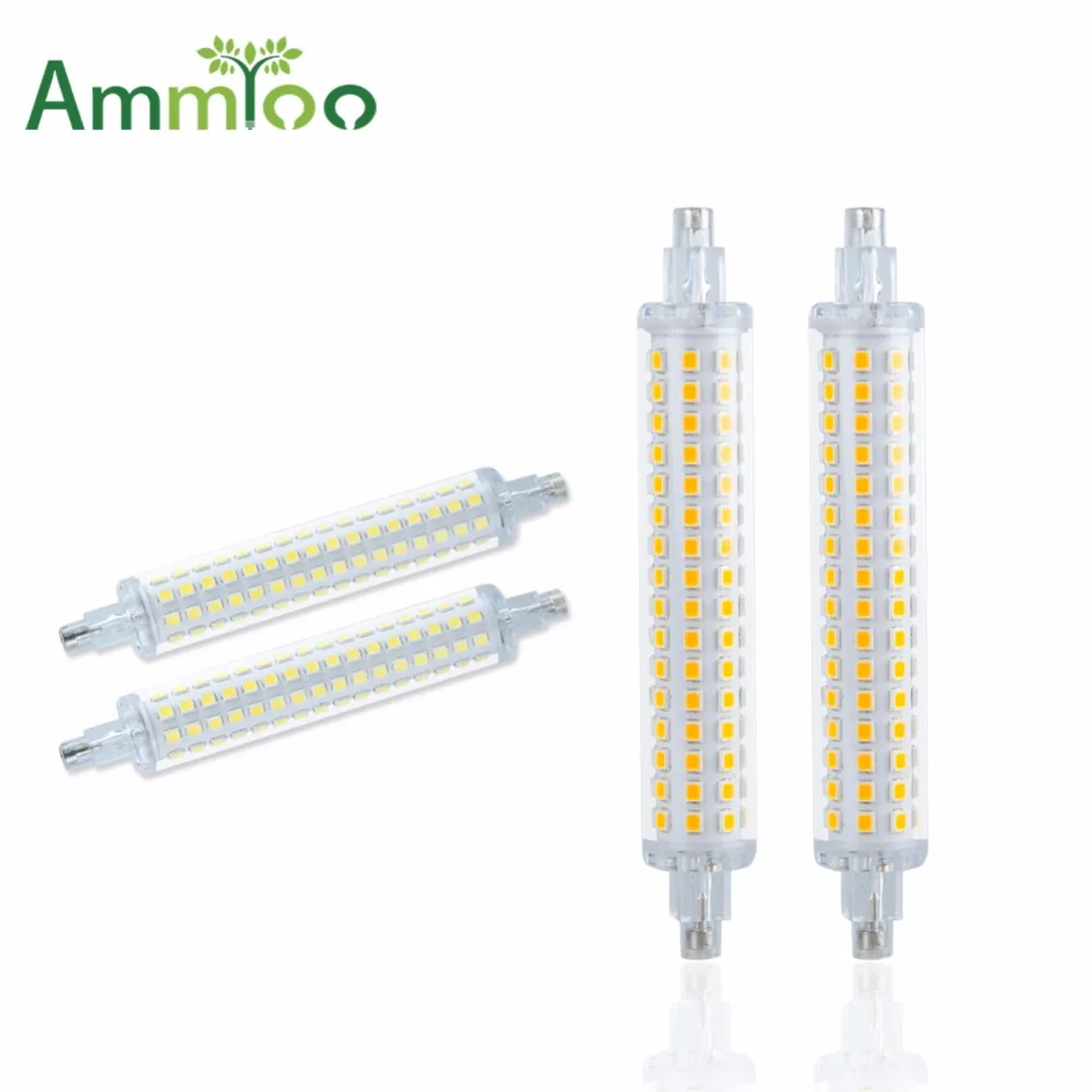 Светодиодная лампа AmmToo R7S 78 мм 118 SMD2835 Bombillas 110 В 220 энергосберегающий прожектор | Светодиодные лампы и трубки -32862814976
