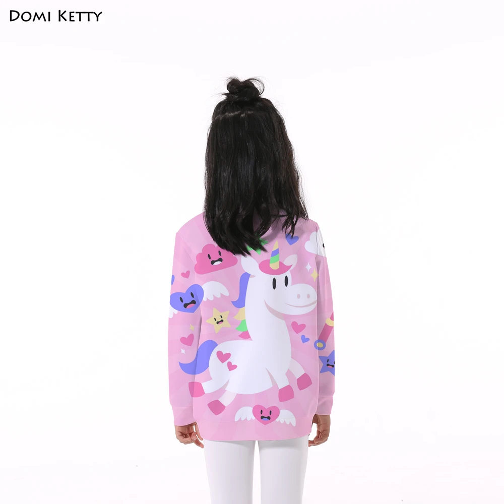 Domi Ketty/Детские толстовки с героями мультфильмов розовые повседневные длинными