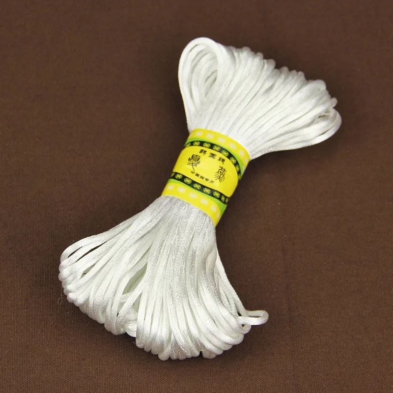 

20Meter Strong Colorful Chinese Knot Line 2.5mm polyester Cord For Jewelry Making DIY Necklace Ropes Bracelets Cords