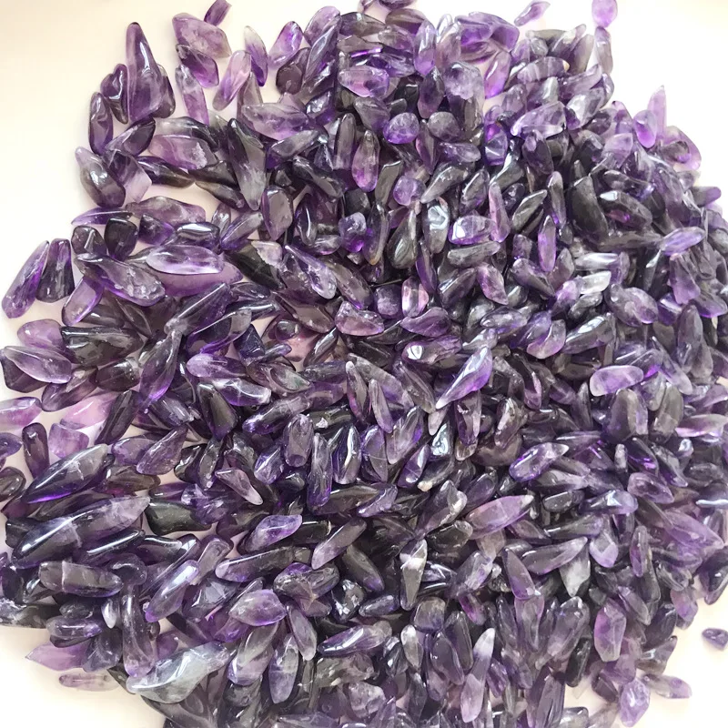

4A+ Natural Amethyst Quartz Purple Crystal Rock Chip Healing Chakra Gravel Stone Minerals Specimen Health Decoration Collection