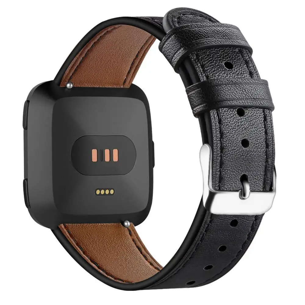 Новинка 2019 роскошный Смарт-браслет на ремешке для Fitbit Versa Lite кожаный ремешок