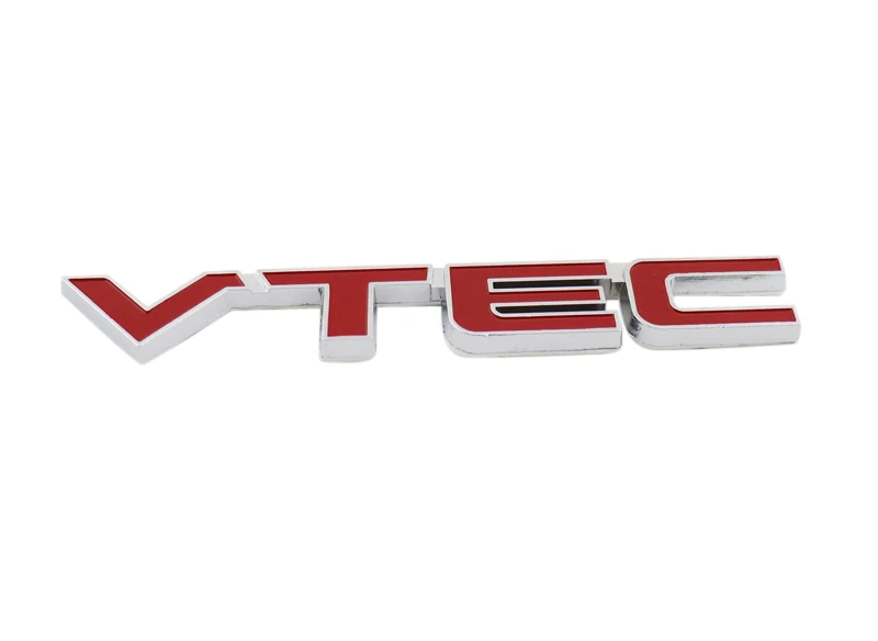 Хром Красный VTEC для крыло багажник эмблема наклейка значок стикер | Автомобили и